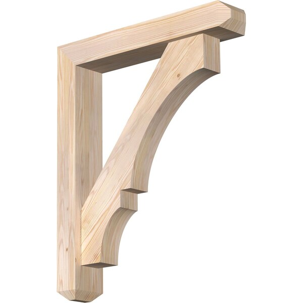 Ekena Millwork Balboa Craftsman Smooth Bracket w/ Offset Brace, Douglas Fir, 5 1/2"W x 30"D x 36"H BKT0604X30X36BOA04SDF - main